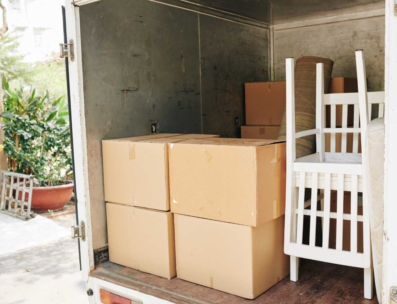Family Using a Furniture Transport Service to Move Across the Country 